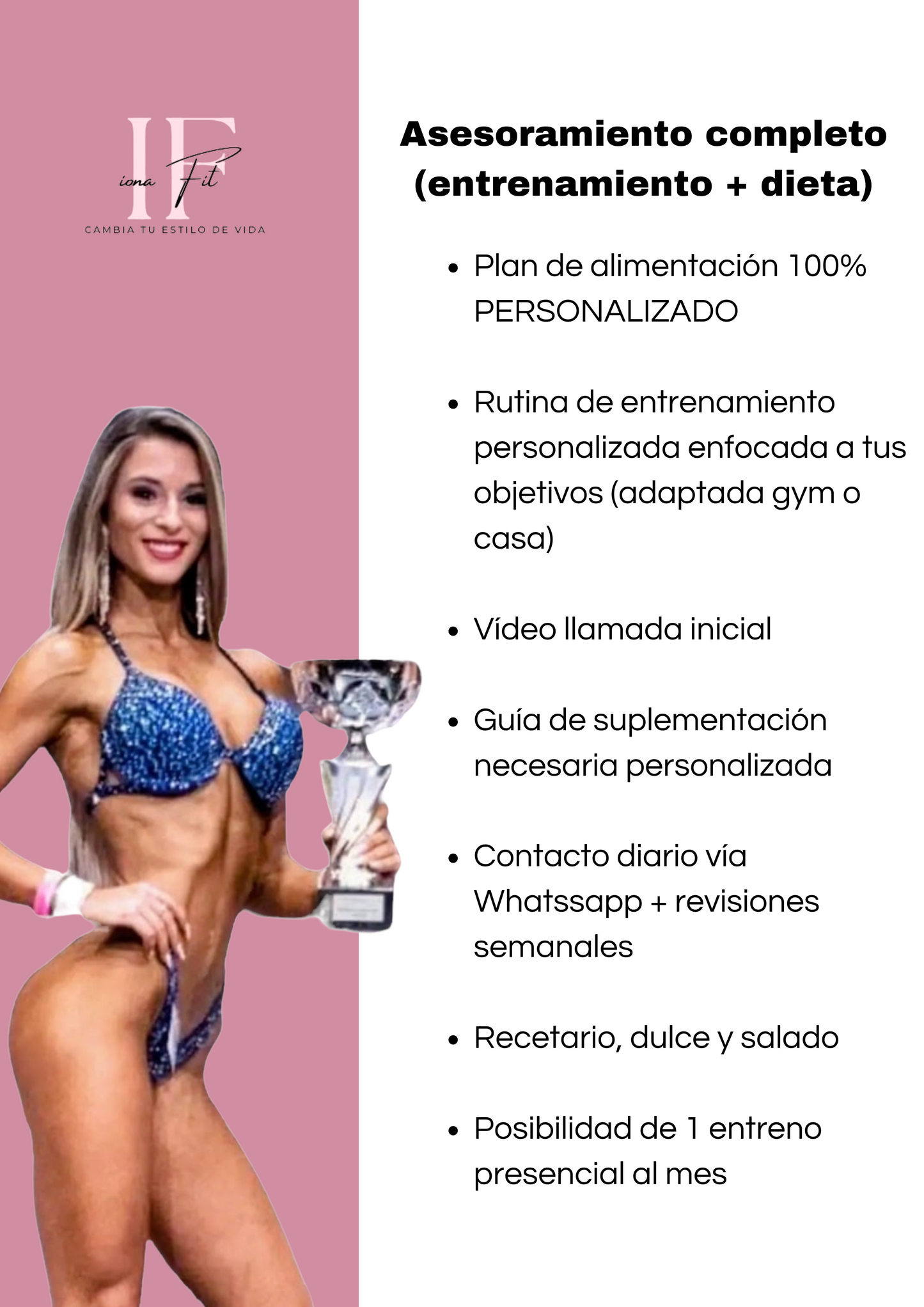 Asesoramiento completo (entrenamiento + dieta) 2 MESES